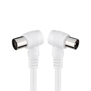 TnB Καλώδιο κεραίας Coaxial Male/Coaxial Female γωνιακό - Διαθέσιμο σε 2 μεγέθη